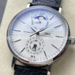 GR Factory IWC Portofino Complete Calendar IW359001 41mm Steel Leather Strap White Dial (4) GR Factory IWC Portofino Complete Calendar IW359001 41mm Steel Leather Strap White Dial