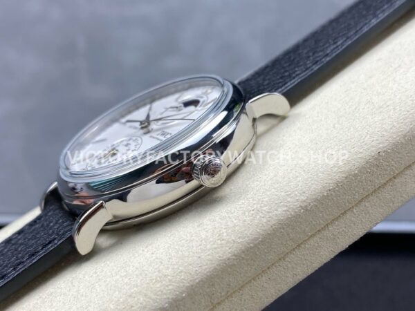 GR Factory IWC Portofino Complete Calendar IW359001 41mm Steel Leather Strap White Dial (5) GR Factory IWC Portofino Complete Calendar IW359001 41mm Steel Leather Strap White Dial