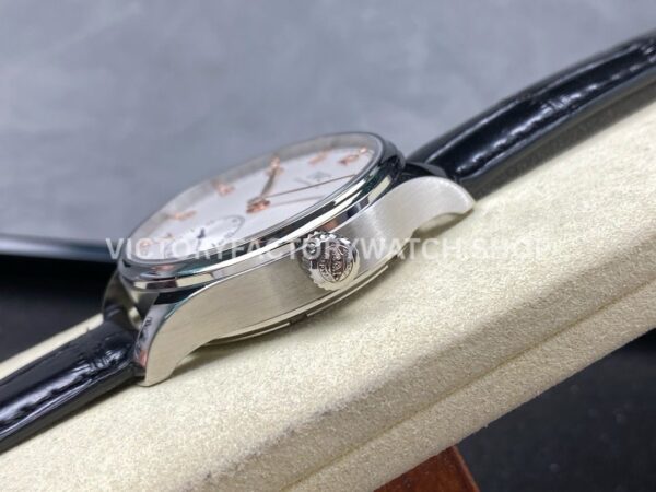 GR Factory IWC Portuguese IW358303 40mm Steel Leather Strap Arabic Numerals Silver Dial (1) GR Factory IWC Portuguese IW358303 40mm Steel Leather Strap Arabic Numerals Silver Dial