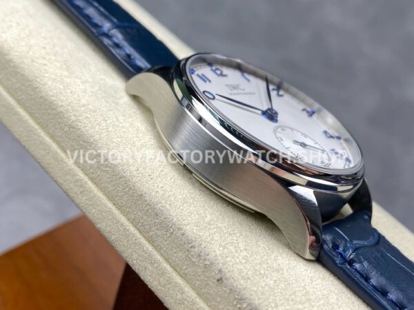 GR Factory IWC Portuguese IW358304 40mm Steel Leather Strap Arabic Numerals Silver Dial (1) GR Factory IWC Portuguese IW358304 40mm Steel Leather Strap Arabic Numerals Silver Dial