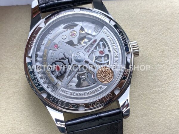 GR Factory IWC Portuguese IW358305 40mm Steel Leather Strap Arabic Numerals Blue Dial (1) GR Factory IWC Portuguese IW358305 40mm Steel Leather Strap Arabic Numerals Blue Dial