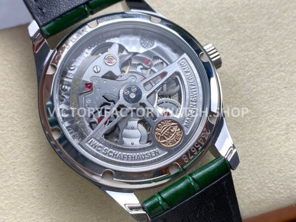GR Factory IWC Portuguese IW358310 40mm Steel Leather Strap Arabic Numerals Green Dial (3) GR Factory IWC Portuguese IW358310 40mm Steel Leather Strap Arabic Numerals Green Dial
