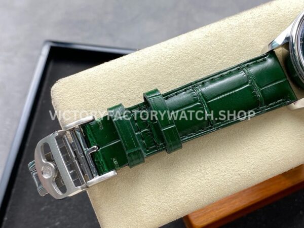 GR Factory IWC Portuguese IW358310 40mm Steel Leather Strap Arabic Numerals Green Dial (7) GR Factory IWC Portuguese IW358310 40mm Steel Leather Strap Arabic Numerals Green Dial