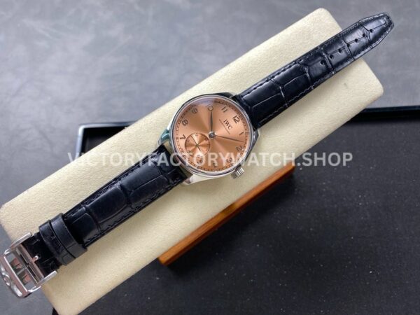 GR Factory IWC Portuguese IW358313 40mm Steel Leather Strap Arabic Numerals Bronze Dial (1) GR Factory IWC Portuguese IW358313 40mm Steel Leather Strap Arabic Numerals Bronze Dial