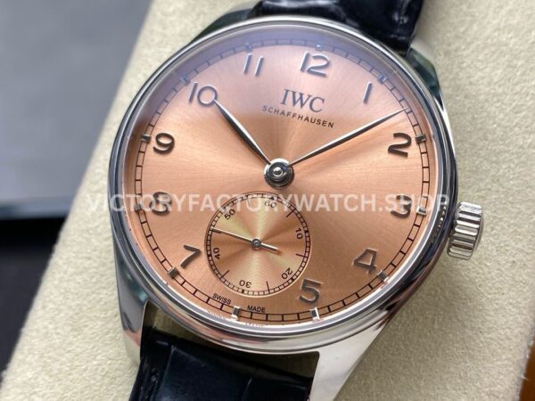 GR Factory IWC Portuguese IW358313 40mm Steel Leather Strap Arabic Numerals Bronze Dial (4) GR Factory IWC Portuguese IW358313 40mm Steel Leather Strap Arabic Numerals Bronze Dial