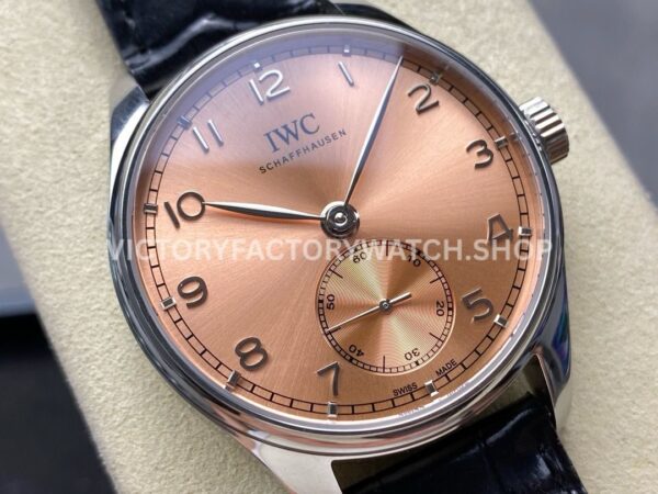 GR Factory IWC Portuguese IW358313 40mm Steel Leather Strap Arabic Numerals Bronze Dial (5) GR Factory IWC Portuguese IW358313 40mm Steel Leather Strap Arabic Numerals Bronze Dial