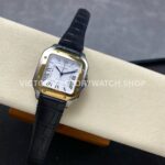 J12 Factory Cartier Santos W2SA0016 35.1mm Black Leather Strap Yellow Gold Bezel Roman Numerals Silver Dial (6) J12 Factory Cartier Santos W2SA0016 35.1mm Black Leather Strap Yellow Gold Bezel Roman Numerals Silver Dial