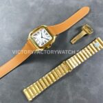 J12 Factory Cartier Santos WGSA0029 39.8mm Brown Leather Strap Roman Numerals White Dial (6) J12 Factory Cartier Santos WGSA0029 39.8mm Brown Leather Strap Roman Numerals White Dial