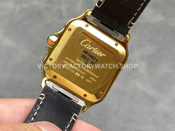 J12 Factory Cartier Santos WGSA0029 39.8mm Brown Leather Strap Roman Numerals White Dial (7) J12 Factory Cartier Santos WGSA0029 39.8mm Brown Leather Strap Roman Numerals White Dial
