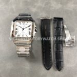 J12 Factory Cartier Santos WSSA0018 39.8mm Full Steel Roman Numerals Silver Dial (1) J12 Factory Cartier Santos WSSA0018 39.8mm Full Steel Roman Numerals Silver Dial