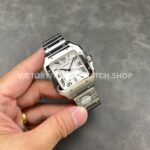J12 Factory Cartier Santos WSSA0018 39.8mm Full Steel Roman Numerals Silver Dial (6) J12 Factory Cartier Santos WSSA0018 39.8mm Full Steel Roman Numerals Silver Dial
