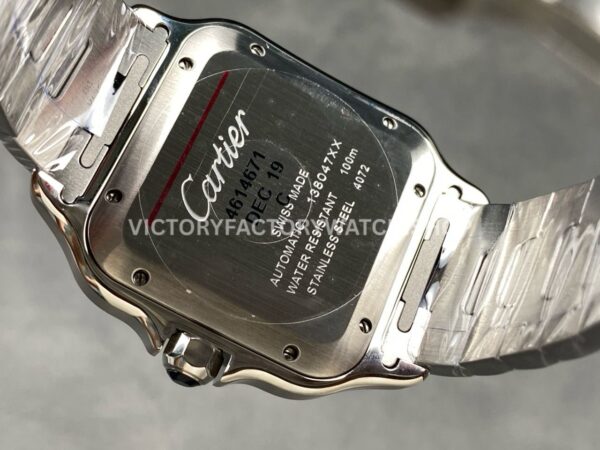 J12 Factory Cartier Santos WSSA0018 39.8mm Full Steel Roman Numerals Silver Dial (7) J12 Factory Cartier Santos WSSA0018 39.8mm Full Steel Roman Numerals Silver Dial