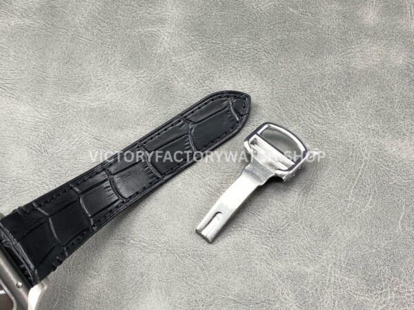 J12 Factory Cartier Santos WSSA0037 39.8mm Black Bezel Roman Numerals Grey Dial (6) J12 Factory Cartier Santos WSSA0037 39.8mm Black Bezel Roman Numerals Grey Dial