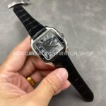 J12 Factory Cartier Santos WSSA0037 39.8mm Black Bezel Roman Numerals Grey Dial (7) J12 Factory Cartier Santos WSSA0037 39.8mm Black Bezel Roman Numerals Grey Dial