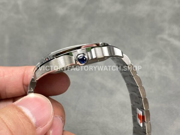 J12 Factory Cartier Santos WSSA0062 39.8mm Full Steel Roman Numerals Green Dial