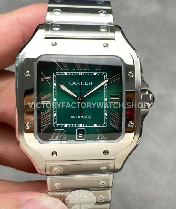 J12 Factory Cartier Santos WSSA0062 full steel green dial