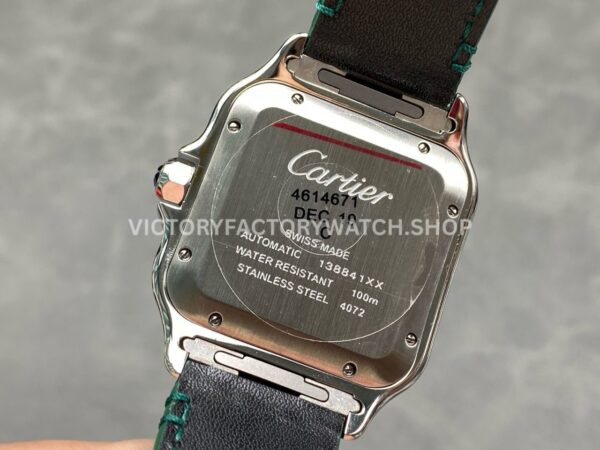 J12 Factory Cartier Santos WSSA0062 39.8mm Green Leather Strap Roman Numerals Green Dial (1) J12 Factory Cartier Santos WSSA0062 39.8mm Green Leather Strap Roman Numerals Green Dial