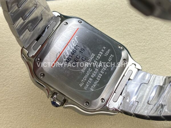 J12 Factory Cartier Santos WSSA0063 39.8mm Full Steel Roman Numerals Blue Dial (3) J12 Factory Cartier Santos WSSA0063 39.8mm Full Steel Roman Numerals Blue Dial