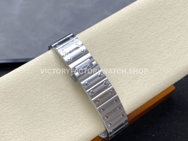 J12 Factory Cartier Santos WSSA0063 39.8mm Full Steel Roman Numerals Blue Dial (4) J12 Factory Cartier Santos WSSA0063 39.8mm Full Steel Roman Numerals Blue Dial