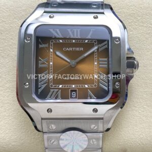 J12 Factory Cartier Santos WSSA0064 full steel brown dial