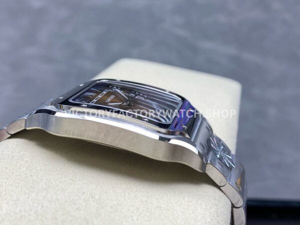 J12 Factory Cartier Santos WSSA0064 39.8mm Full Steel Roman Numerals Brown Dial (3) J12 Factory Cartier Santos WSSA0064 39.8mm Full Steel Roman Numerals Brown Dial