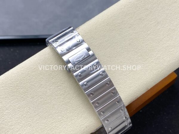 J12 Factory Cartier Santos WSSA0064 39.8mm Full Steel Roman Numerals Brown Dial (6) J12 Factory Cartier Santos WSSA0064 39.8mm Full Steel Roman Numerals Brown Dial