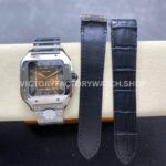 J12 Factory Cartier Santos WSSA0064 39.8mm Full Steel Roman Numerals Brown Dial (7) J12 Factory Cartier Santos WSSA0064 39.8mm Full Steel Roman Numerals Brown Dial