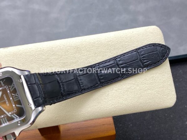 J12 Factory Cartier Santos WSSA0064 39.8mm Leather Strap Roman Numerals Brown Dial (6) J12 Factory Cartier Santos WSSA0064 39.8mm Leather Strap Roman Numerals Brown Dial