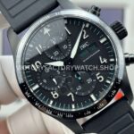 JP Factory IWC Pilot Chronograph IW388306 41mm Rubber Strap Arabic Numerals Black Dial (2) JP Factory IWC Pilot Chronograph IW388306 41mm Rubber Strap Arabic Numerals Black Dial