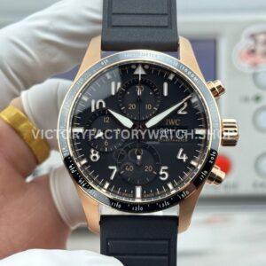JP Factory IWC Pilot Chronograph IW388309 41mm black dial replica watch