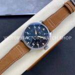 M+ Factory IWC Big Pilot IW329701 43mm Titanium Leather Strap Arabic Numerals Black Dial (4) M+ Factory IWC Big Pilot IW329701 43mm Titanium Leather Strap Arabic Numerals Black Dial