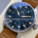 M+ Factory IWC Big Pilot IW329701 43mm Titanium Leather Strap Arabic Numerals Black Dial (5) M+ Factory IWC Big Pilot IW329701 43mm Titanium Leather Strap Arabic Numerals Black Dial