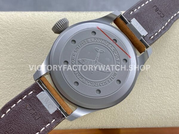 M+ Factory IWC Big Pilot IW329701 43mm Titanium Leather Strap Arabic Numerals Black Dial (7) M+ Factory IWC Big Pilot IW329701 43mm Titanium Leather Strap Arabic Numerals Black Dial