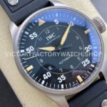 M+ Factory IWC Big Pilot IW329701 43mm Titanium Rubber Strap Arabic Numerals Black Dial (4) M+ Factory IWC Big Pilot IW329701 43mm Titanium Rubber Strap Arabic Numerals Black Dial
