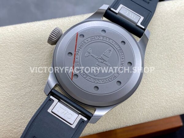M+ Factory IWC Big Pilot IW329701 43mm Titanium Rubber Strap Arabic Numerals Black Dial (8) M+ Factory IWC Big Pilot IW329701 43mm Titanium Rubber Strap Arabic Numerals Black Dial