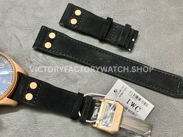M+ Factory IWC Big Pilot IW329703 Bronze Black Cloth Strap Black Dial (2) M+ Factory IWC Big Pilot IW329703 43mm Bronze Black Cloth Strap Black Dial
