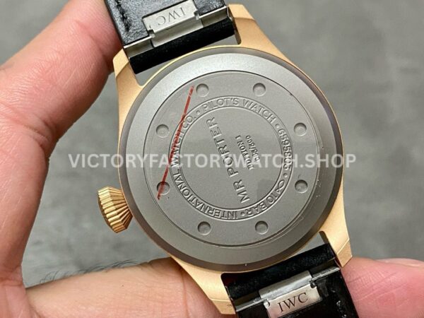 M+ Factory IWC Big Pilot IW329703 Bronze Black Cloth Strap Black Dial (4) M+ Factory IWC Big Pilot IW329703 43mm Bronze Black Cloth Strap Black Dial