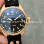 M+ Factory IWC Big Pilot IW329703 Bronze Black Cloth Strap Black Dial (5) M+ Factory IWC Big Pilot IW329703 43mm black cloth strap replica watch