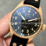 M+ Factory IWC Big Pilot IW329703 Bronze Black Cloth Strap Black Dial (6) M+ Factory IWC Big Pilot IW329703 43mm Bronze Black Cloth Strap Black Dial