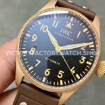 M+ Factory IWC Big Pilot IW329703 Bronze Leather Strap Black Dial (3) M+ Factory IWC Big Pilot IW329703 43mm Bronze Leather Strap Black Dial
