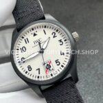 M+ Factory IWC Pilot Black Aces IW326905 41mm Ceramic Textile Strap White Dial (4) M+ Factory IWC Pilot Black Aces IW326905 41mm Ceramic Textile Strap White Dial