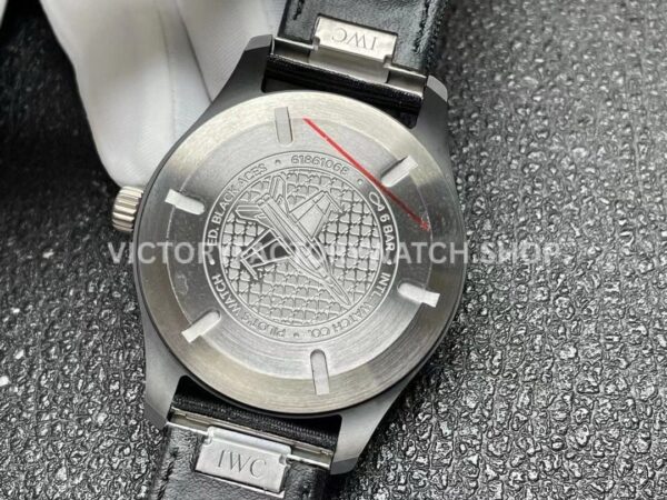 M+ Factory IWC Pilot Black Aces IW326905 41mm Ceramic Textile Strap White Dial (9) M+ Factory IWC Pilot Black Aces IW326905 41mm Ceramic Textile Strap White Dial