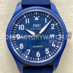 M+ Factory IWC Pilot Laureus Edition IW328101 41mm Ceramic Rubber Strap Arabic Numerals Blue Dial (1) M+ Factory IWC Pilot Laureus Edition IW328101 Blue Dial
