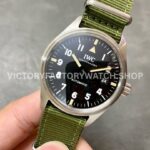 M+ Factory IWC Pilot Mark XVIII IW327007 40mm Steel Textile Strap Arabic Numerals Black Dial (1) M+ Factory IWC Pilot Mark XVIII IW327007 40mm Steel Textile Strap Arabic Numerals Black Dial
