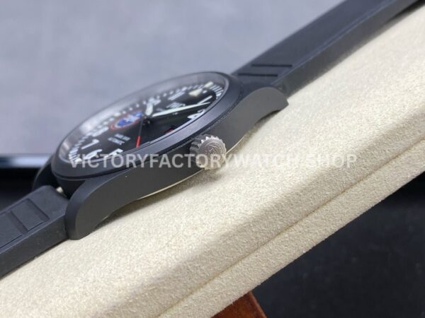 M+ Factory IWC Pilot Mark XVIII Top Gun IW324711 41mm Ceramic Rubber Strap Arabic Numerals Black Dial (7) M+ Factory IWC Pilot Mark XVIII Top Gun IW324711 41mm Ceramic Rubber Strap Arabic Numerals Black Dial