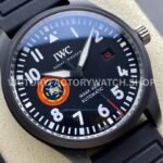 M+ Factory IWC Pilot Mark XVIII Top Gun IW324712 41mm Ceramic Rubber Strap Arabic Numerals Black Dial (3) M+ Factory IWC Pilot Mark XVIII Top Gun IW324712 41mm Ceramic Rubber Strap Arabic Numerals Black Dial