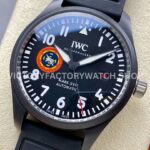 M+ Factory IWC Pilot Mark XVIII Top Gun IW324712 41mm Ceramic Rubber Strap Arabic Numerals Black Dial (8) M+ Factory IWC Pilot Mark XVIII Top Gun IW324712 41mm Ceramic Rubber Strap Arabic Numerals Black Dial