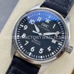 M+ Factory IWC Pilot Mark XX IW328201 40mm Steel Black Leather Strap Arabic Numerals Black Dial (3) M+ Factory IWC Pilot Mark XX IW328201 40mm Steel Black Leather Strap Arabic Numerals Black Dial
