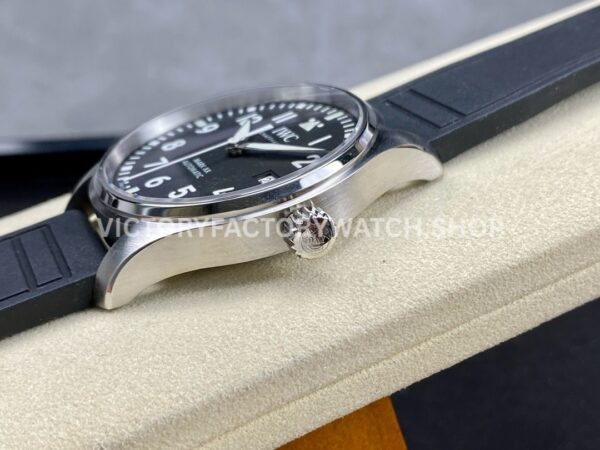 M+ Factory IWC Pilot Mark XX IW328201 40mm Steel Black Rubber Strap Arabic Numerals Black Dial (8) M+ Factory IWC Pilot Mark XX IW328201 40mm Steel Black Rubber Strap Arabic Numerals Black Dial
