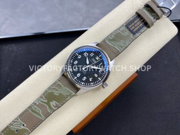 M+ Factory IWC Pilot Mark XX IW328201 40mm Steel Brown Leather Strap Arabic Numerals Black Dial (1) M+ Factory IWC Pilot Mark XX IW328201 40mm Steel Brown Leather Strap Arabic Numerals Black Dial